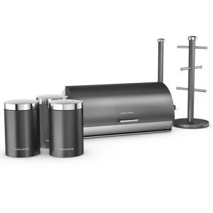Image of Morphy Richards Accents 6 Piece Kitchen Storage Set - Titanium