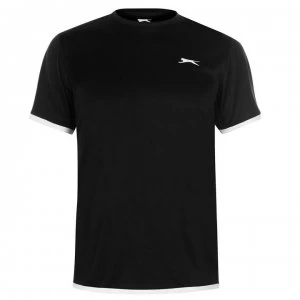 Image of Slazenger Court T Shirt Mens - Black