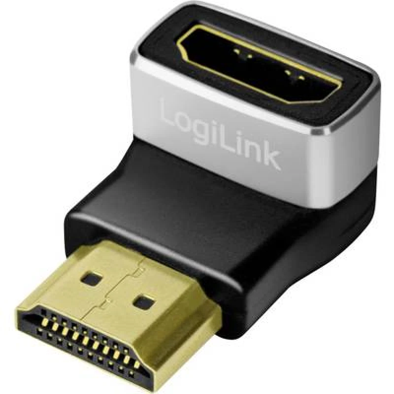 Image of Logilink LogiLink AH0005A HDMI Adapter [1x HDMI socket - 1x HDMI plug] Black-grey AH0005A