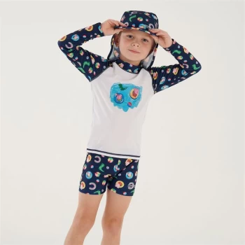 Image of Regatta Peppa Pig Rash Suit - ArubaBl/Whte
