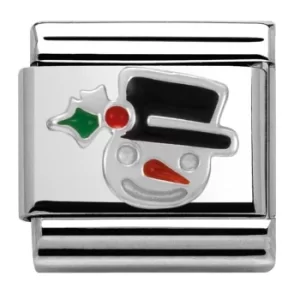 Image of Nomination CLASSIC Silvershine Christmas Snowman Charm 330204/11