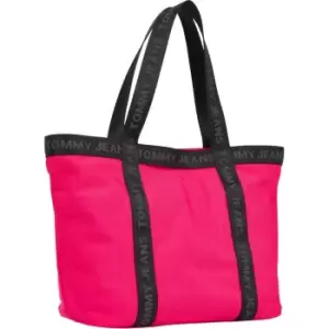 Image of Tommy Jeans Logo Tape Tote Bag - Pink