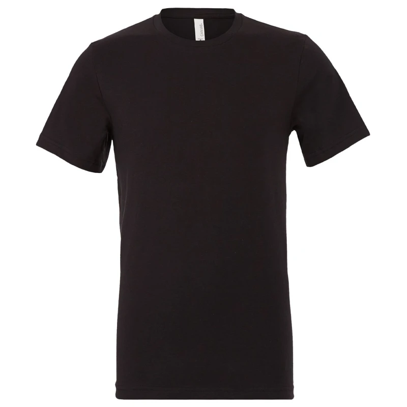 Image of Bella + Canvas Mens Jersey Crew Neck T-Shirt in Black Size: XS Black Male XS