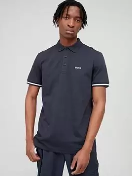 Image of BOSS Paddy 1 Regular Fit Polo Shirt - Dark Blue , Dark Blue, Size XL, Men
