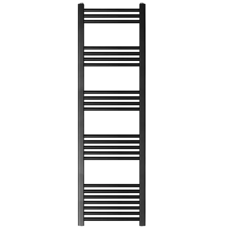 Image of Balterley Straight Heated Towel Rail Radiator, 631W, 400 x 1400mm, Matt Black Unisex