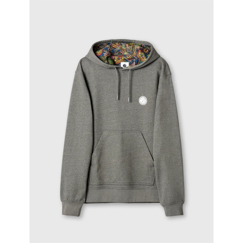 Image of Pretty Green Mens PG Lounge Hoodie Grey male Small
