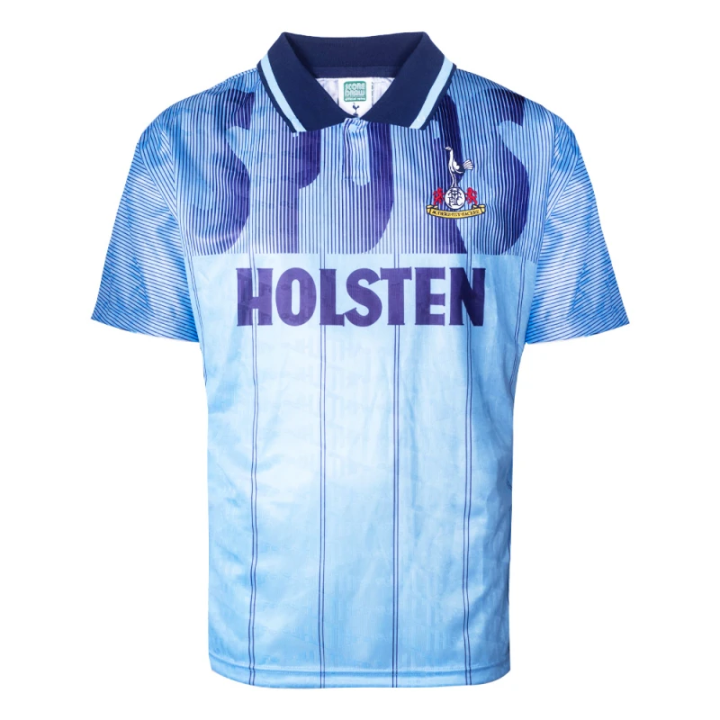 Image of Score Draw Tottenham Hotspur 1992 Third Retro Football Shirt SPURS92TPYSS-M M Mens Sportswear