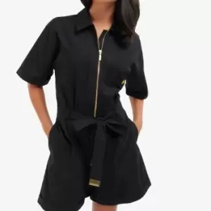 Image of Barbour International Reyes Belted Cotton Playsuit - UK 14