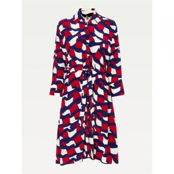 Image of Tommy Hilfiger Motion Flag Dress - MOTION FLAG 0G3