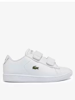 Image of Lacoste CARNABY EVO BL 21 1 SUI WHT/WHT, White, Size 9 Younger