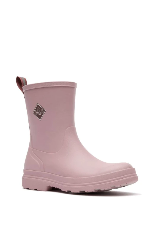 Image of Muck Boots Womens Rainscape Mid Boot in Pink Size: 6 Pink Female 6