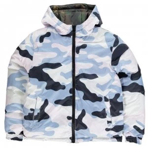 Image of Hype Reversible Camo Puffer Jacket - Multi