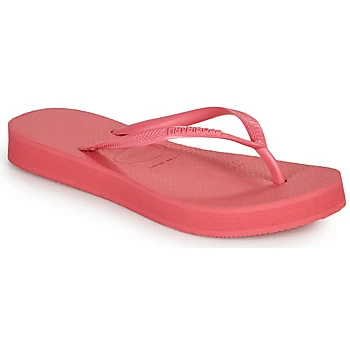 Image of Havaianas SLIM FLATFORM womens Flip flops / Sandals (Shoes) in Pink / 3,1 / 2 kid