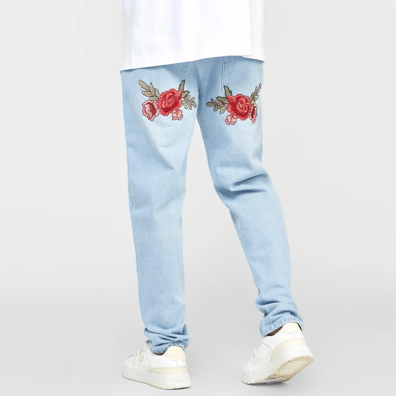 Image of SikSilk Straight Legged Jeans Mens - Blue Blue XS