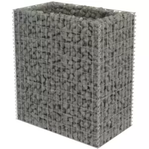 Image of Gabion Raised Bed Galvanised Steel 90x50x100cm Vidaxl Silver