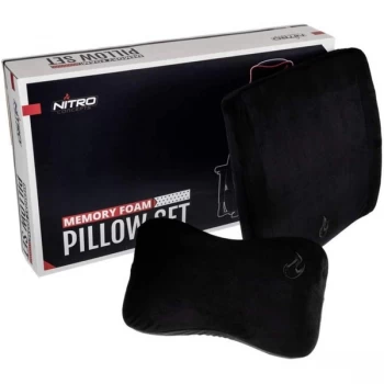Image of Nitro Concepts Memory Foam Pillow Set - Black