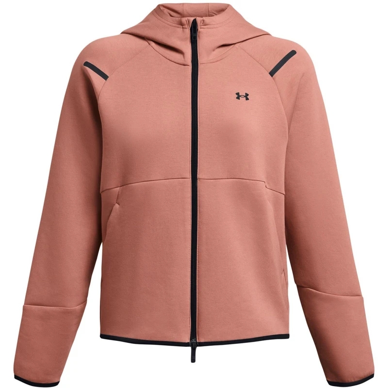 Image of Under Armour Womens Unst Fleece Full Zip Hoodie Pink female 8 (XS)
