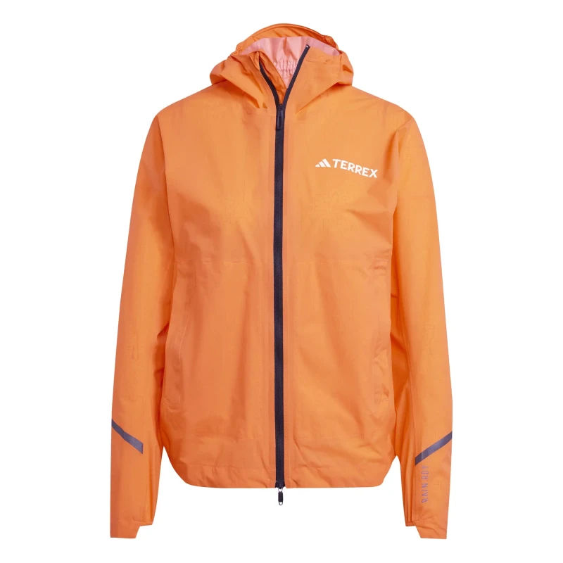 Image of Womens lightweight waterproof jacket adidas XPR Orange Female XS