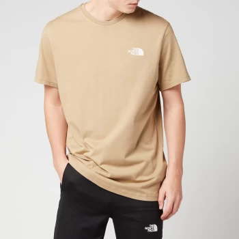 Image of The North Face Mens Simple Dome T-Shirt - Kelp Tan - S