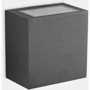 Image of LEDS C4 Afrodita Tech Big Double Emission Outdoor LED Up Down Light Big Urban Grey IP66 37.8W 4000K Dimmable