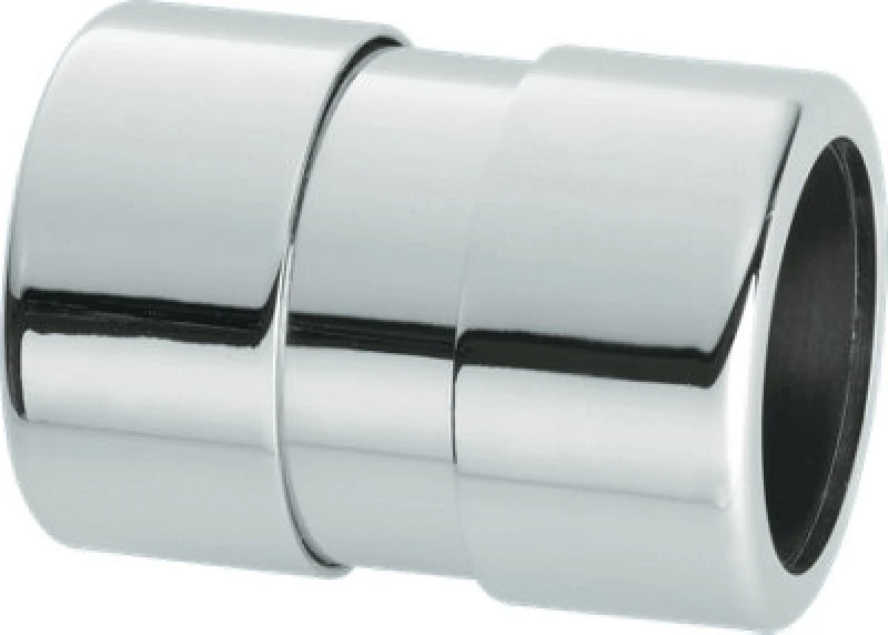 Image of McAlpine 32G-CB Chrome Plated Brass Compression Straight Connector 32mm Silver