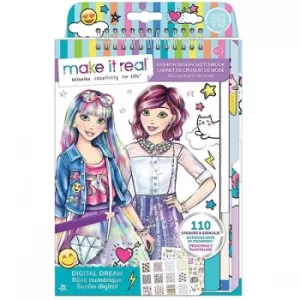 Image of Make It Real Fashion Design Sketchbook: Digital Dream
