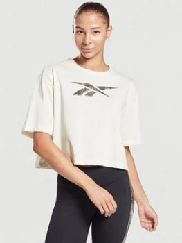 Image of Reebok Graphic Animal Print T-Shirt - White