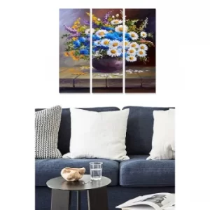 Image of MDF626506043 Multicolor Decorative MDF Painting (3 Pieces)