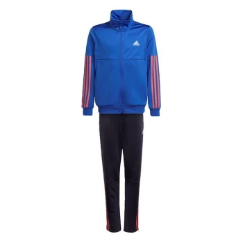 Image of adidas 3-Stripes Team Tracksuit Kids - Hi-Res Blue / Semi Turbo