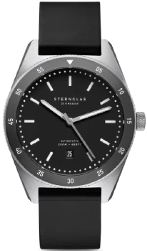 Image of Sternglas Watch Marus Automatic Black Rubber