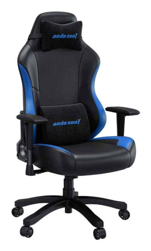 Image of Anda Seat Anda seaT Luna Premium Large Gaming Chair - Black/Blue - (EU Version) AD18-48-BS-PV