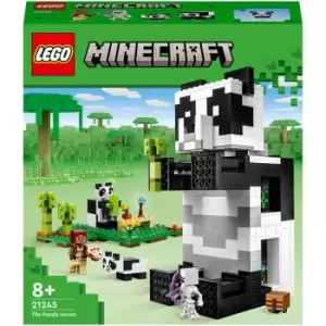 Image of LEGO Minecraft: The Panda Haven Toy House with Animals (21245)
