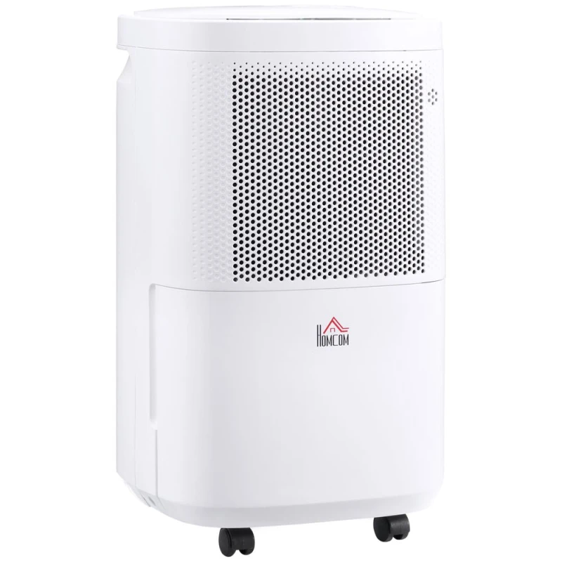 Image of Homcom 10L/Day 2.2L Portable Dehumidifier With WiFi Smart App Control For Home Laundry 821-023V70WT