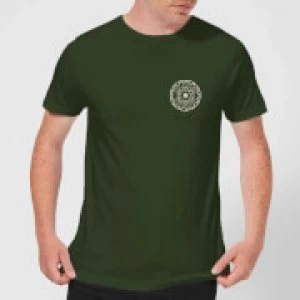 Image of Crystal Maze Fast And Safe Pocket Mens T-Shirt - Forest Green - M