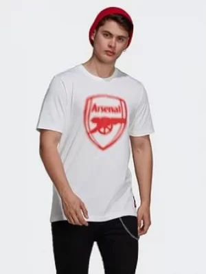 Image of adidas Arsenal T-Shirt, White, Size XL, Men
