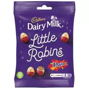 Image of Cadbury Dairy Milk Daim Xmas Robins 77g 0401242 63043CP