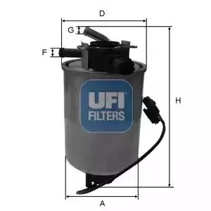 Image of 24.018.01 UFI Fuel Filter
