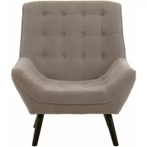 Image of Premier Housewares - Accent Chairs For Living Room Grey Chairs Occasional Chairs With Grey Linen Grey Bedroom Chair Grey Armchair w83 x d83 x h93cm