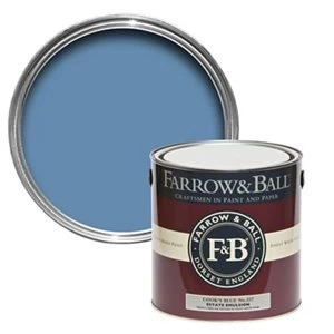 Image of Farrow & Ball Estate Cook's blue No. 237 Matt Emulsion Paint 2.5L