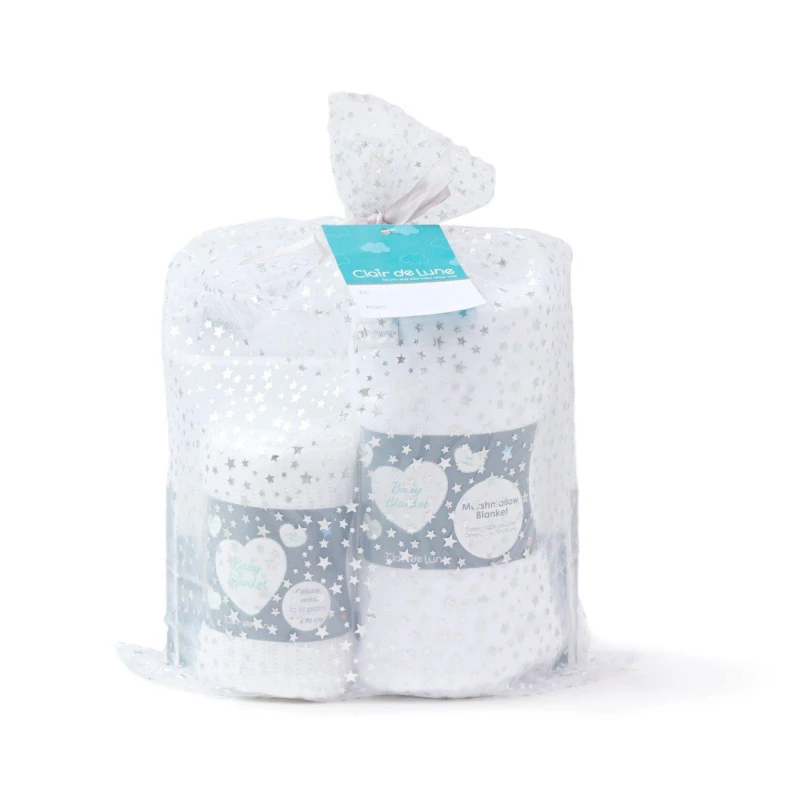 Image of Clair De Lune Clair de Lune Baby Shower Gift Bag Baby Blankets 8x30x35cm White 83840701000