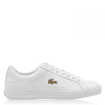 Image of Lacoste Lerond Metal Trainers - White/Platinum
