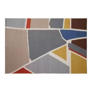 Image of Multi Colour Abstract Handcrafted Rug