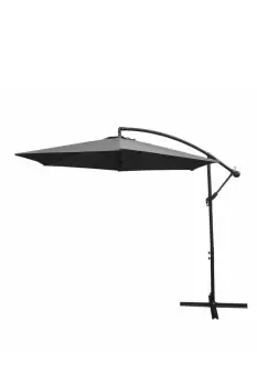 Image of Grey Cantilever Parasol & Fan Base