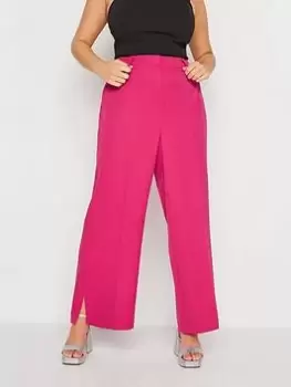 Image of Yours Split Flare Trouser Magenta, Pink, Size 20, Women