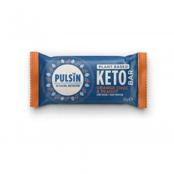 Image of Pulsin Orange Chocolate and Peanut Keto Bar