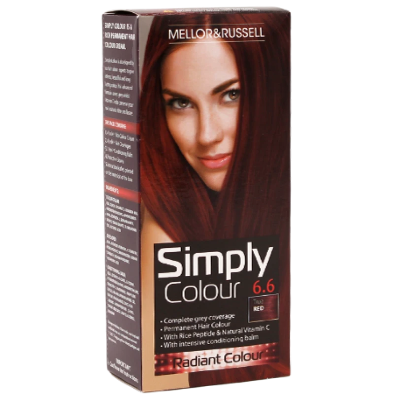 Image of Mellor & Russell Simply Colour Hair Colour - 6.6 True Red 284133