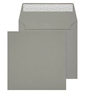 Image of Creative Mid Coloured Envelopes Peel & Seal 155 x 155mm Plain 120 gsm Storm Grey Pack of 500