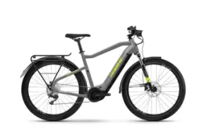 Image of 2022 Haibike Trekking 6 High Electric Hybrid Bike in Grey