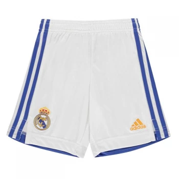 Image of adidas Real Madrid Home Shorts 2021 2022 Junior - White