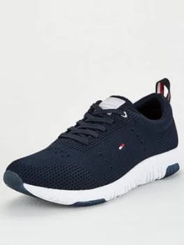 Image of Tommy Hilfiger Corporate Knit Modern Runner Trainers - Desert Sky Navy